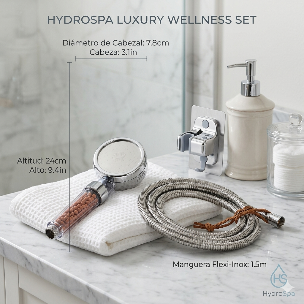 HydroSpa PureLux™ – Cabezal de Ducha Purificador con Filtro de Iones